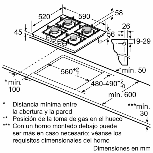 Gas Hob Balay 3ETG664RB