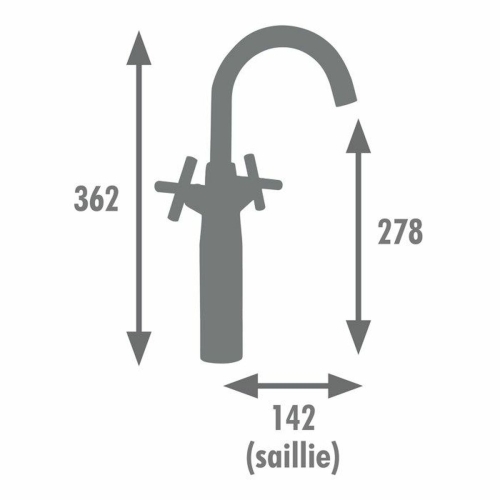 Mixer Tap Edouard Rousseau Black