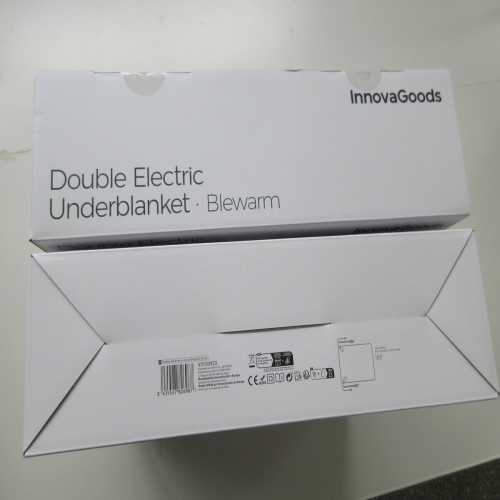 Double Electric Underblanket Blewarm InnovaGoods White 140 x 160 cm 60+60 W (Refurbished A)