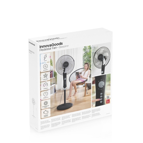 Freestanding Fan InnovaGoods Black 45 W (Refurbished B)