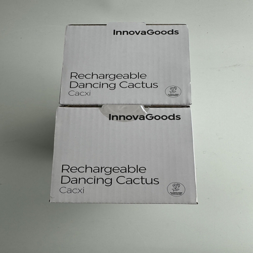 Rechargeable Dancing and Talking Cactus with Music and Multicoloured LED Cacxi InnovaGoods Green (Refurbished A)