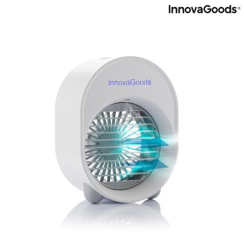 Mini Ultrasound Air Cooler-Humidifier with LED Koolizer InnovaGoods humidificador mini White 200 ml (Refurbished A+)