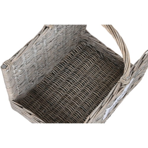 Log Stand Home ESPRIT Natural wicker 47 x 35 x 54 cm (2)
