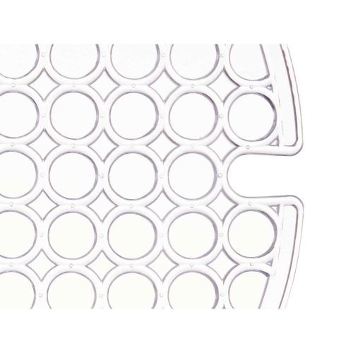 Non-slip Mat Kinvara Transparent Plastic 29 x 0,1 x 29 cm Sink (12 Units)