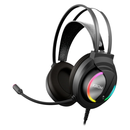 Gaming Headset with Microphone Krom Kappa Black RGB