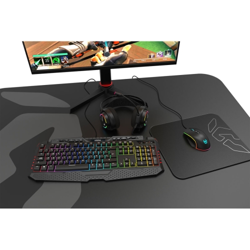 Gaming Headset with Microphone Krom Kappa Black RGB