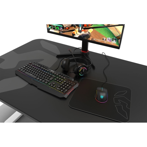 Gaming Headset with Microphone Krom Kappa Black RGB