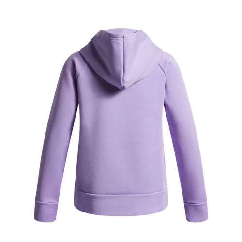 Hooded Sweatshirt for Girls Under Armour Rival Flc Shimmer Hdy Lavendar