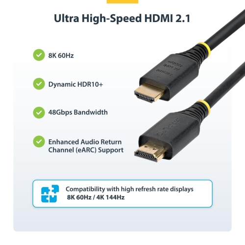 HDMI Cable Startech HDMI21-CBL-8K60-4M
