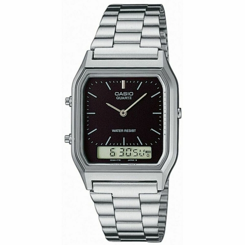 Unisex Watch Casio AQ-230A-1DMQYES Black Silver