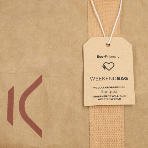 Sports Bag KSIX WeekendBag Brown kraft paper Eco-friendly
