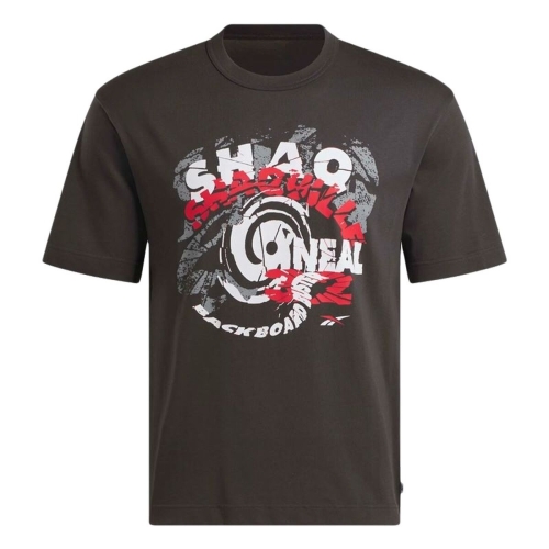Men’s Short Sleeve T-Shirt Reebok Gs Hs Shaq Spiral Te Black