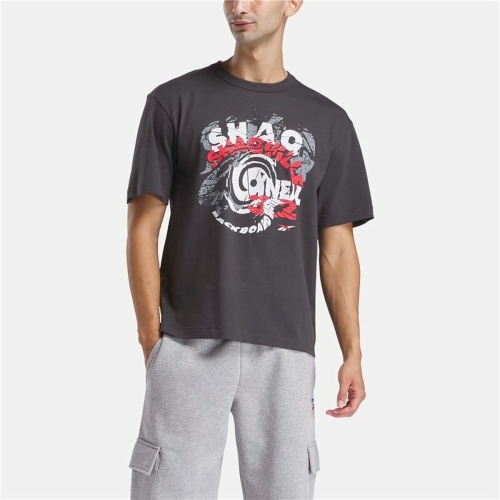 Men’s Short Sleeve T-Shirt Reebok Gs Hs Shaq Spiral Te Black