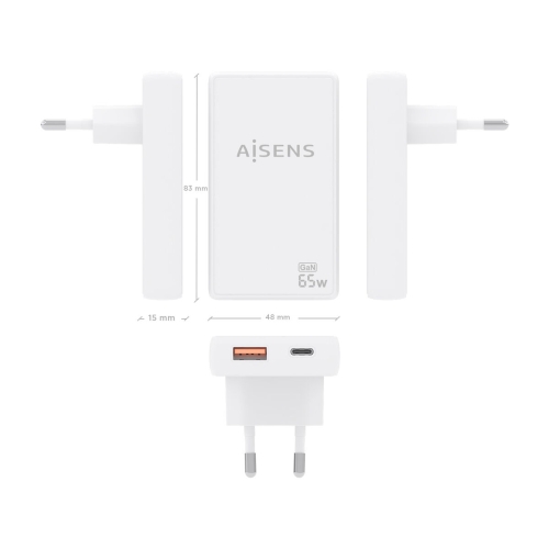 Powerbank Aisens ASCH-65W2P076-W White