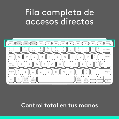 Keyboard Logitech 920-012974 White Grey QWERTY