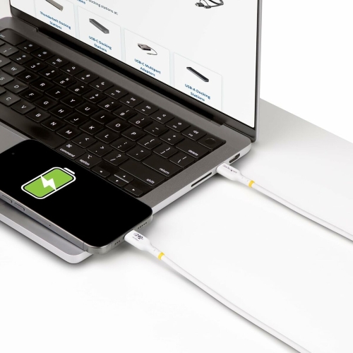 USB Cable Startech USB2EPR2MW White 2 m