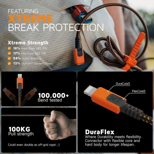 USB Cable Xtorm CXX2002 Orange