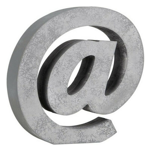 Letter Grey 20 x 4 cm Wood
