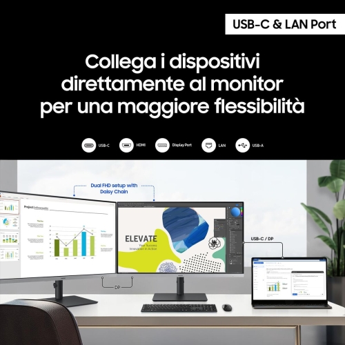 Monitor Samsung LS24F430UAUXEN Full HD 24"