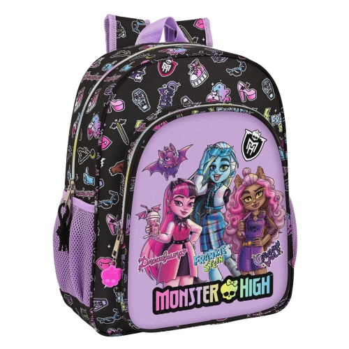 School Bag Monster High Creep Black 32 x 38 x 12 cm