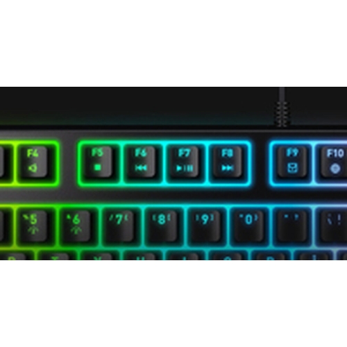 Keyboard Cherry CX-K4V2-RGB-TKL-R-ES Black Spanish QWERTY