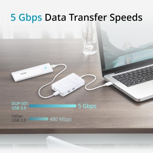 USB Hub D-Link DUP-501 White