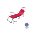 Sun-lounger Marbueno Red 190 x 27 x 58 cm image2