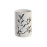 Toothbrush Holder DKD Home Decor White Black Rubber wood Stoneware 7,6 x 7,6 x 11 cm (12 Units) image1