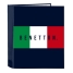 Ring binder Benetton Flag Navy Blue A4 27 x 33 x 6 cm image1