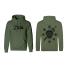 Unisex Hoodie The Legend of Zelda Logo and Shield Green image1