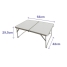 Folding Table Marbueno White 64 x 29,5 x 42 cm Aluminium image2