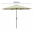 Marbueno Umbrella Steel 8 Ribs D300 cm Polyester Beige Garden, Pool, Terrace 10486 image2