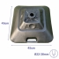 Marbueno Square Umbrella Base Plastic 45x45x27 cm 30L Black Garden Pool Terrace image2