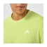 Men’s Short Sleeve T-Shirt Head Slice II Lime green Padel image3