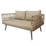 2-Seater Sofa Ariki Steel Rattan synthetic rattan 161 x 84 x 67 cm image1