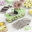7 in 1 vegetable cutter, grater and mandolin with recipes and accessories Choppie Expert InnovaGoods image2