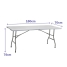 Folding Table Marbueno Grey 70 x 74 x 180 cm image1
