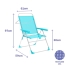Folding Chair Marbueno Aquamarine 59 x 97 x 61 cm image2