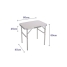 Folding Table Marbueno White 60 x 60 x 45 cm image1