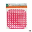 Plate set Points Disposable 24 x 2 x 19 cm (12 Units) image1