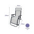 Folding Chair Marbueno Grey 90 x 108 x 66 cm image3