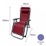 Foldable Camping Chair Marbueno Burgundy 2 Units image2