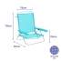 Folding Chair Marbueno Aquamarine 63 x 78 x 76 cm image2