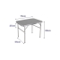 Folding Table Marbueno Grey 75 x 60 x 55 cm image1