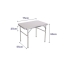 Folding Table Marbueno White 75 x 60 x 55 cm image1