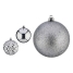 Christmas Baubles Krist+ Silver PVC Ø 8 cm 3 Units image1