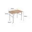 Folding Table Marbueno 75 x 60 x 55 cm image1