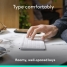 Bluetooth Keyboard Logitech 920-013011 Spanish Qwerty Grey White/Grey image5