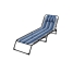 Sun-lounger Marbueno Blue 190 x 27 x 58 cm image1