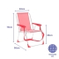Folding Chair Marbueno Coral 59 x 83 x 51 cm image2